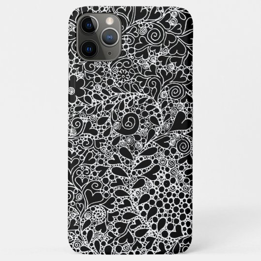 Étui pour iPhone / iPad au design floral complexe (Dos)