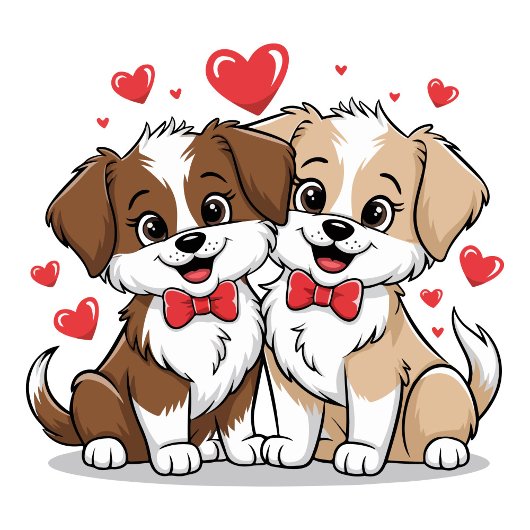 Étui pour iPhone / iPad avec chiots de dessin anim