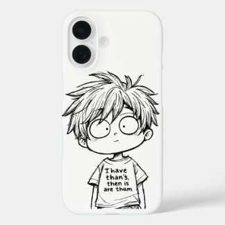 Étui pour iPhone / iPad avec garçon d'anime chibi
