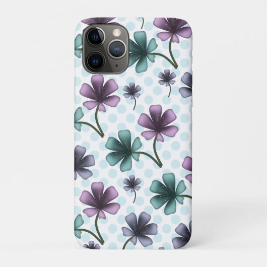 Étui pour iPhone / iPad avec motif floral personna (Dos)
