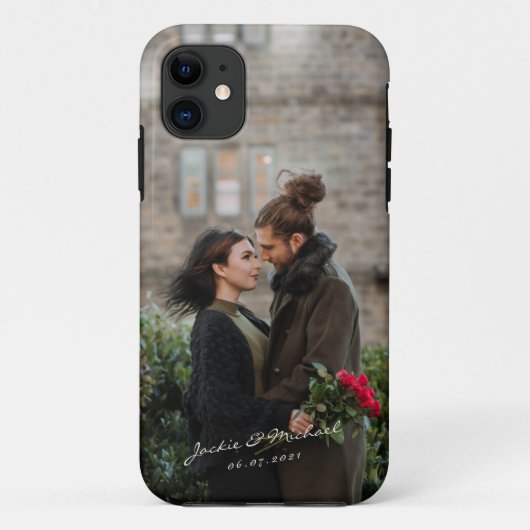 Étui pour iPhone / iPad avec typographie de photo  (Dos)