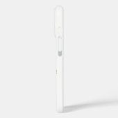 Étui pour iPhone / iPad blanc avec pivoine jaune d (Verso / Gauche)