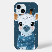 Étui pour iPhone / iPad Charme Girafe Hiver
