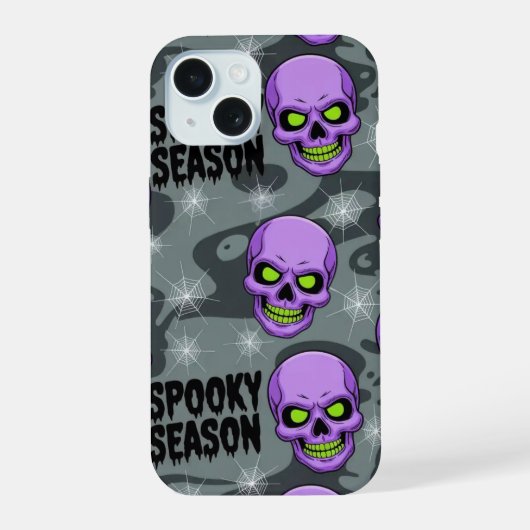 Étui pour iPhone/iPad crâne de squelette effrayant (Verso)