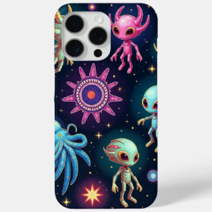 Étui pour iPhone/iPad Créatures Aliennes Néon