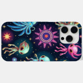 Étui pour iPhone/iPad Créatures Aliennes Néon  (Verso (horizontal))