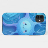 Étui pour iPhone / iPad de neurone souriant mignon (Dos (Horizontal))