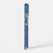 Étui pour iPhone / iPad en jean avec dentelle mono (Côté droit)