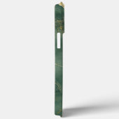 Étui pour iPhone / iPad en marbre bleu élégant (Verso / Droite)