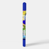 Étui pour iPhone/iPad en verre teinté Artisan Blue (Verso / Droite)
