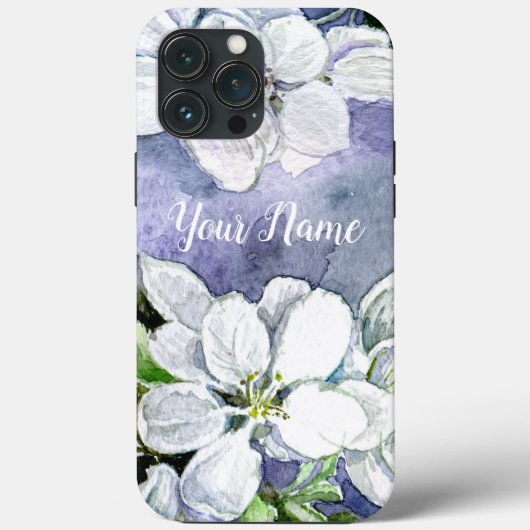 Étui pour iPhone / iPad fleur de pommier (Verso)