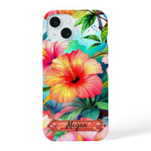 Étui pour iPhone / iPad Fleurs tropicales Verts vi