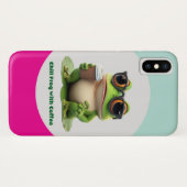 Étui pour iPhone / iPad Grenouille décontractée av (Dos (Horizontal))