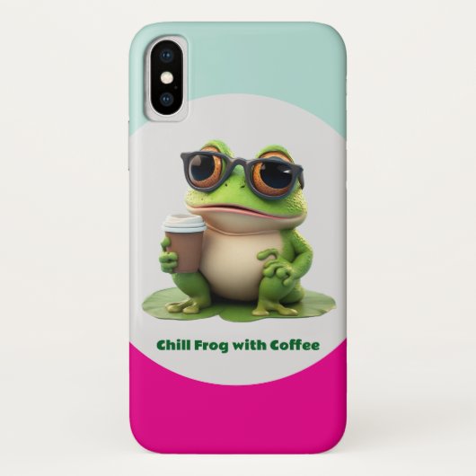 Étui pour iPhone / iPad Grenouille décontractée av (Dos)