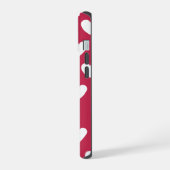 Étui pour iPhone / iPad Monogram Hearts (Côté gauche)