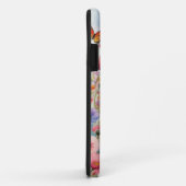 Étui pour iPhone / iPad Papillon Orange Bleu Flora (Dos/Droite)