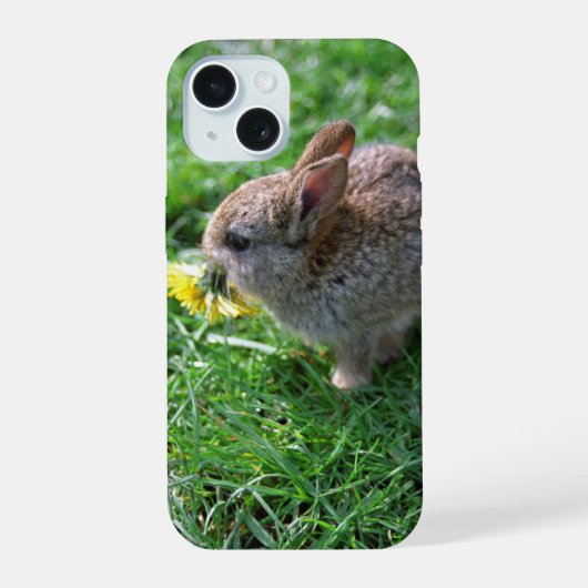 Étui pour iPhone / iPad pour bébé lapin pissenlit (Verso)