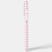 Étui pour iPhone / iPad rose et blanc avec nœud ro (Verso / Gauche)