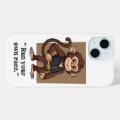 Étui pour iPhone / iPad Singe Confiant - Vie Simpl (Verso (horizontal))