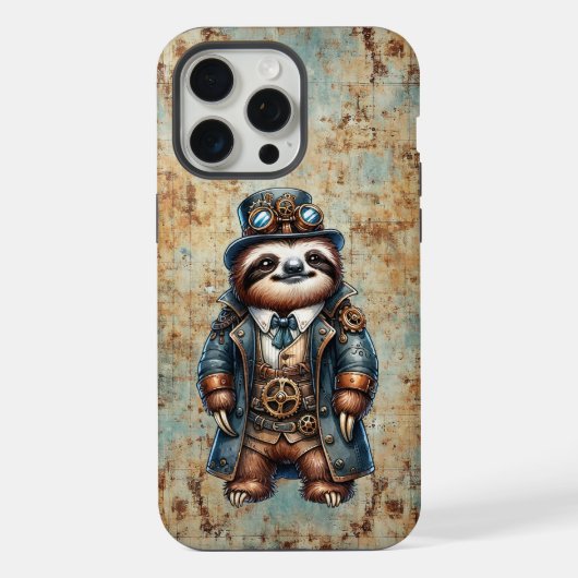 Étui pour iPhone / iPad Steampunk Sloth (Verso)