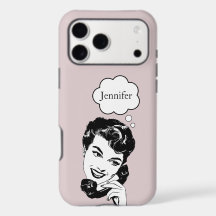 Étui pour iPhone / iPad vintage rétro pour fille m