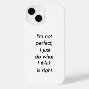 Étui pour iPhone 'Je ne suis pas parfait'