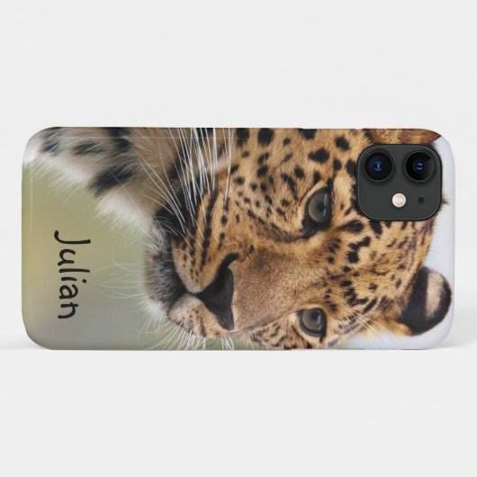 Étui pour Iphone Léopard (Dos (Horizontal))