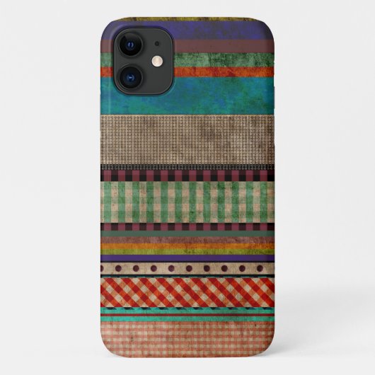 Étui pour iPhone masculin moderne grungy (Dos)