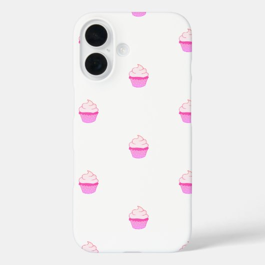 Étui pour iPhone mignon avec cupcake rose (Verso)