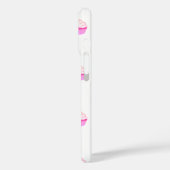 Étui pour iPhone mignon avec cupcake rose (Verso / Gauche)