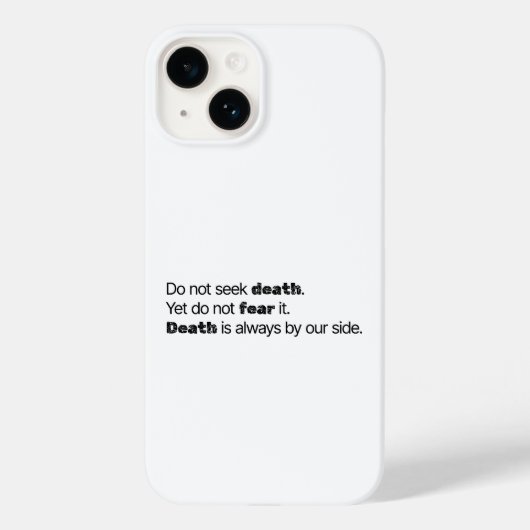 Étui pour iPhone Ne Cherchez Pas La Mort (Verso)