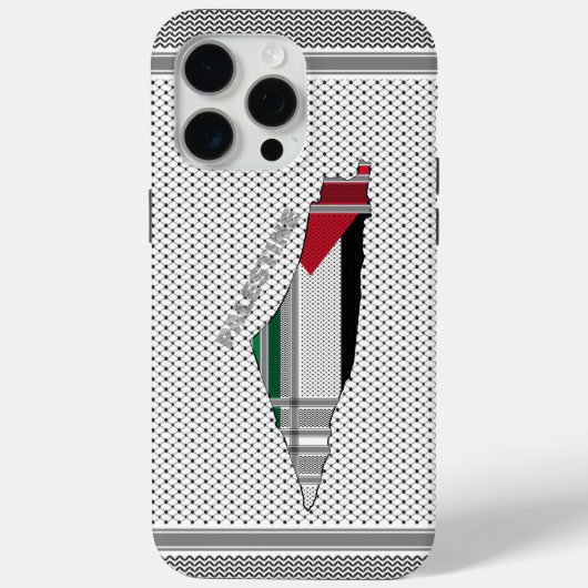 Étui pour iPhone Palestine - Étui avec écharpe pal (Verso)