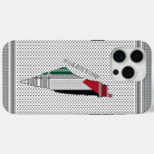 Étui pour iPhone Palestine - Étui avec écharpe pal (Verso (horizontal))