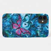 Étui pour iPhone papillon (Dos (Horizontal))