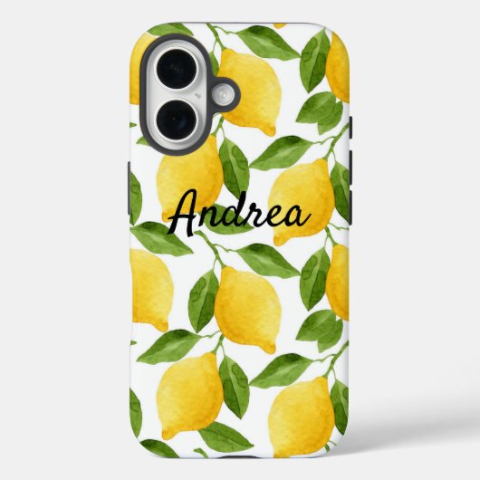 Étui pour iPhone personnalisé avec citrons (Verso)
