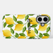 Étui pour iPhone personnalisé avec citrons (Verso (horizontal))