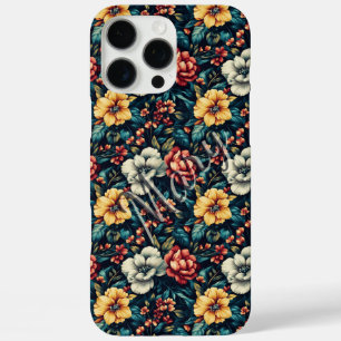 Étui pour iPhone personnalisé avec nom Rose Vintag