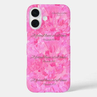 Étui pour iPhone Pink Peony - Un ami aime en tout