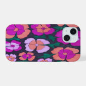 Étui pour iPhone rose orange et noir (Verso Horizontal)