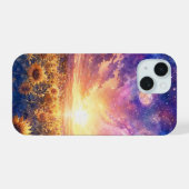Étui pour iPhone Sunflower Sunset Fantasy (Verso Horizontal)