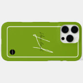 Étui pour iPhone téléphone cellulaire moderne avec (Verso (horizontal))