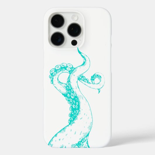 étui pour iPhone tentacules de pieuvre aqua (Verso)