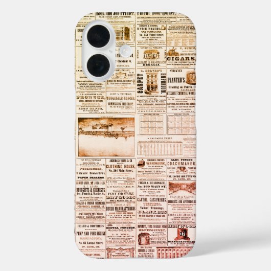 Étui pour iPhone Vintage Mammoth Chart – Rétro Coo (Verso)