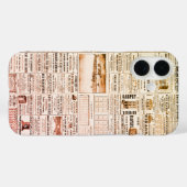 Étui pour iPhone Vintage Mammoth Chart – Rétro Coo (Verso (horizontal))