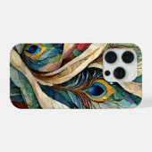 Étui pour iPhone White Peacock (Verso Horizontal)