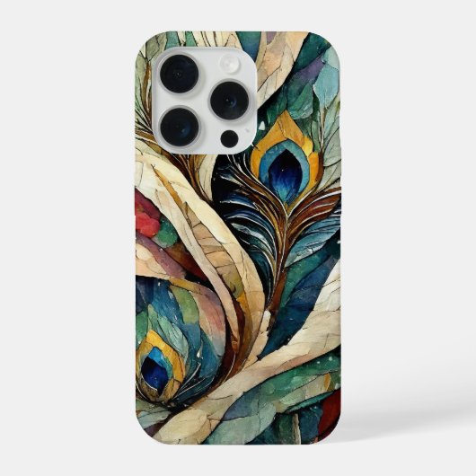 Étui pour iPhone White Peacock (Verso)