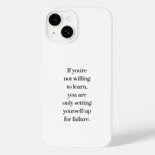Étui pour iPhone « Willing To Learn » (Verso)