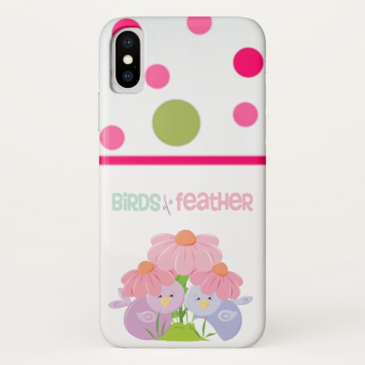 Étui pour iPhone X Birds Flock Together (Dos)