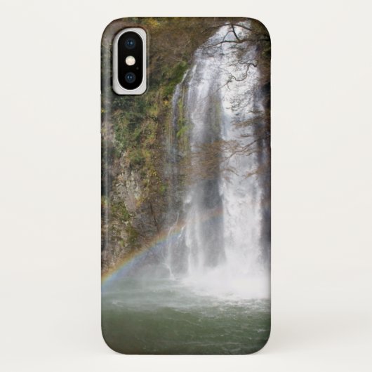 Étui pour iPhone X Cascade et Arc-en-ciel (Dos)