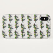 Étui pour iPhone X pour soirée de perroquet gris a (Dos (Horizontal))